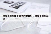胶原蛋白粉哪个牌子的效果好，胶原蛋白粉品牌