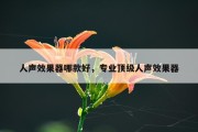 人声效果器哪款好，专业顶级人声效果器