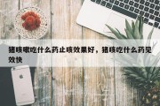 猪咳嗽吃什么药止咳效果好，猪咳吃什么药见效快
