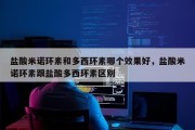 盐酸米诺环素和多西环素哪个效果好，盐酸米诺环素跟盐酸多西环素区别