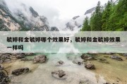 毓婷和金毓婷哪个效果好，毓婷和金毓婷效果一样吗